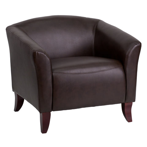 HERCULES Imperial Series Brown Leather Chair