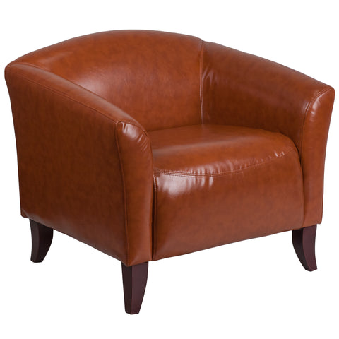 HERCULES Imperial Series Cognac Leather Chair