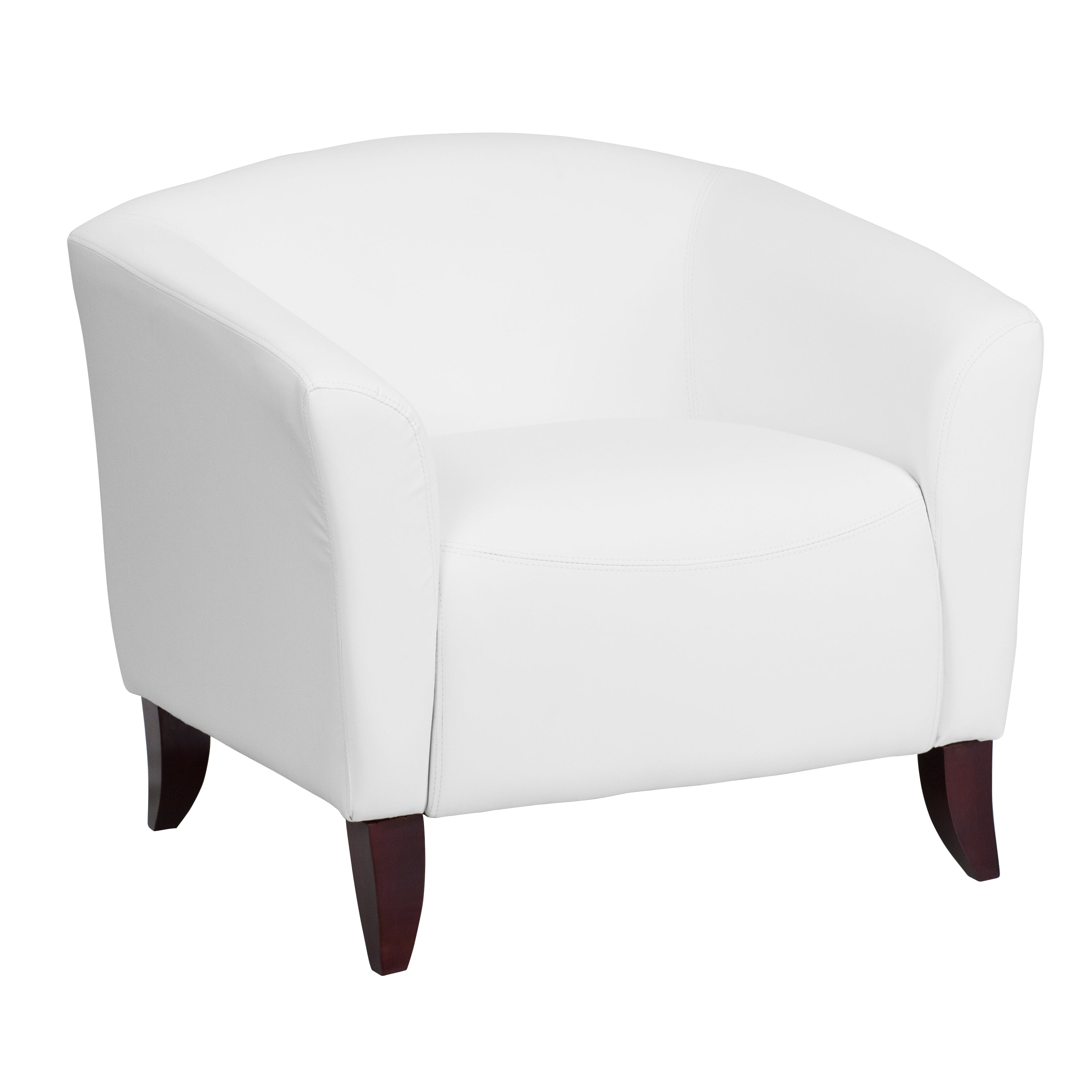 HERCULES Imperial Series White Leather Chair