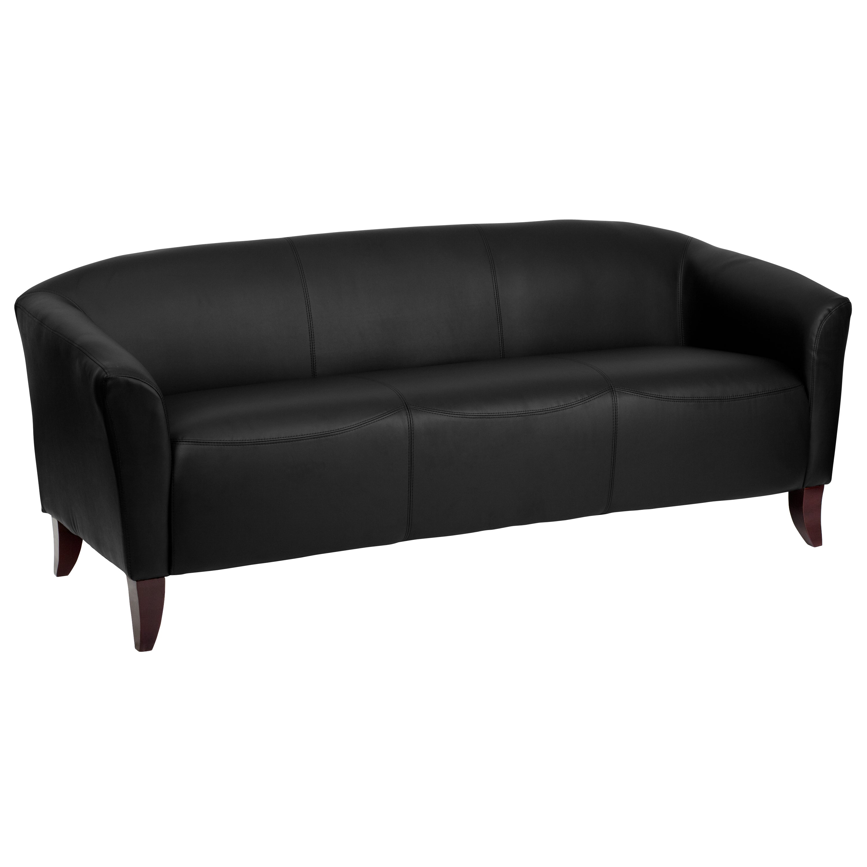 HERCULES Imperial Series Black Leather Sofa