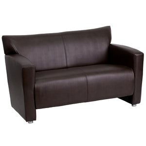 HERCULES Majesty Series Brown Leather Loveseat